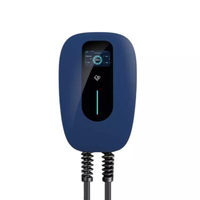Dustproof 380VAC Dustproof EV Charging Station , EV Smart Charger RFID LCD Interface