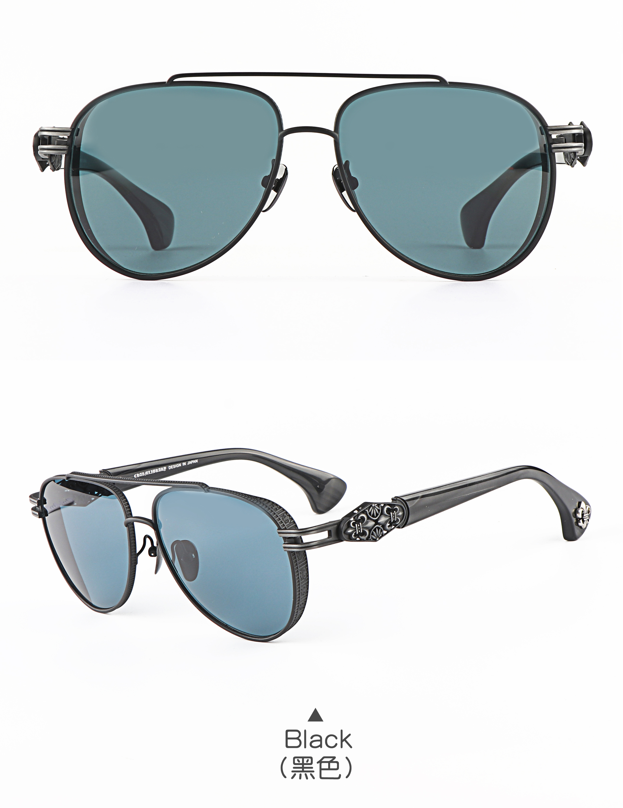 Shenzhen Retro Uv400 Big Face pilot Double Beam Prescription Luxury High-quality Brand Unisex Custom logo Sunglasses for Men