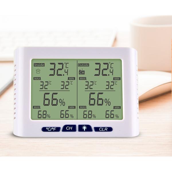 DTH-153 Indoor Outdoor Digital Thermometer 3 Channels Digital Hygrometer Thermometer with 3 Sensor