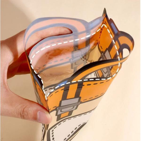 Window Opening Self-Sealing Bag for Cute Cartoon Shaped Packaging of Snacks and Candy