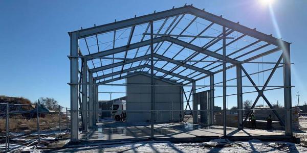 Pre Fabricated Steel Structure Hangar Warehouse Workshop Metal Frame Commercial Buildings