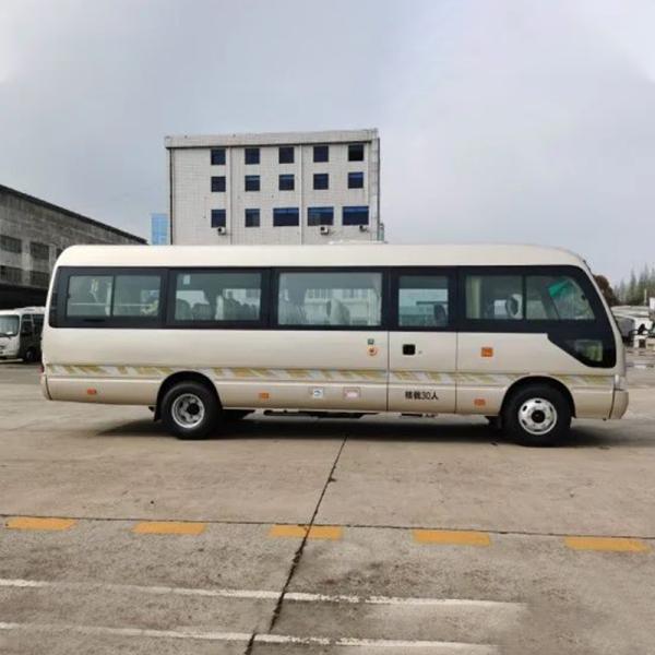 LHD 24-30 Seats Coaster Bus 30 Seaters Advanced Passenger Bus Design