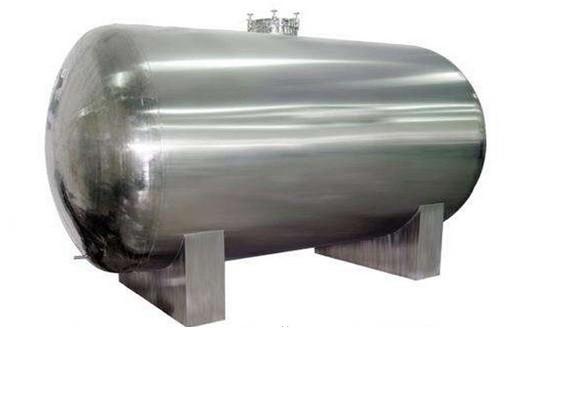 Réservoir sous pression stable d'acier inoxydable de représentation, réservoir adapté aux besoins du client par air de compresseur