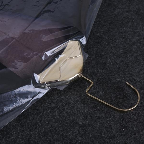 20pcs Plastic Clothes Dust Covers Hanging Storage Bag PVC Plant Fiber Type Proof Garment Bags for Home Dry Cleaners