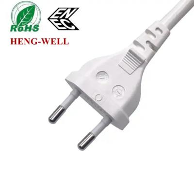 IEC C7 EU Ac Power Cord , 2.5A 250V 2 Pin ENEC VDE Home Power Cable EU Plug
