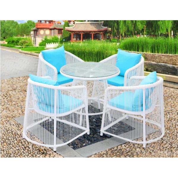 Leisure Aluminium Outdoor Garden wicker chair PE Rattan chair patio Backyard table and chairs