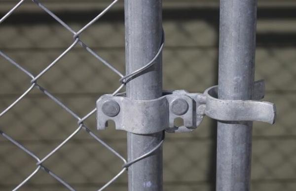 8'x12' temporary chain link fence panels diameter wire 11.5ga chain link mesh 2 x 2 tube 35mm wall thick 1.60mm
