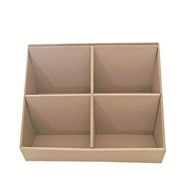 Retail Store Corrugated Counter Display Boxes Glossy / Matte Lamination Customized