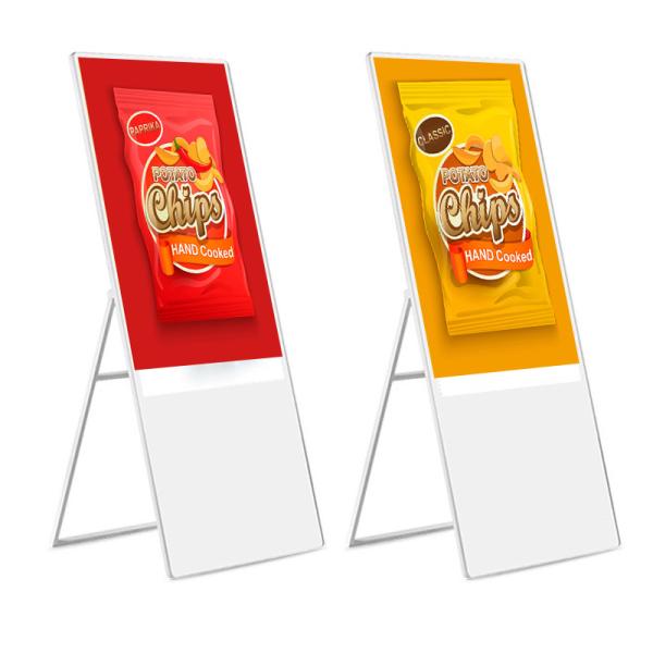 Floor Stand Android Digital Signage FHD 1920 * 1080 Resolution Wide Viewing Angle