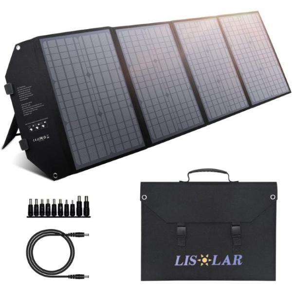 Waterproof Oxford Textile 200W Folding Solar Panel Charger For Outdoor Enthusiasts