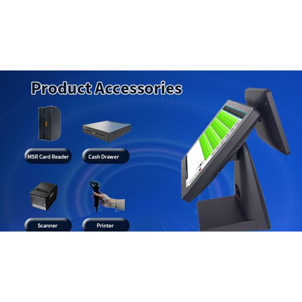 Алюминиевый POS-машина на основе сплава с RK3566 Quad ядро 2 16 CPU и поддержка Win System