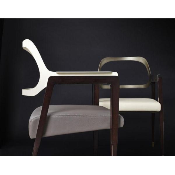 Commercial Restaurant Patio Furniture Outdoor Dining Chairs With Leather Seat