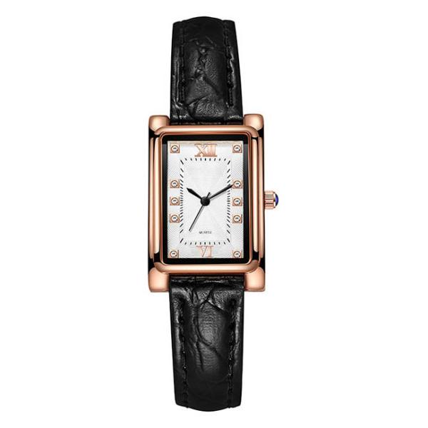ODM Watch Couple Gift ROHS 42mm Quartz Square Watch Diamond Dial