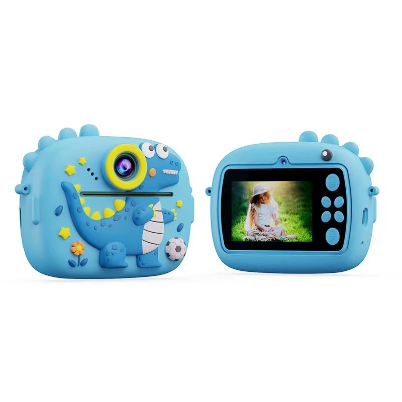Instant Print Children's Digital Thermal Mini Camera with CMOS Sensor MicroSD Plastic 4K Video 2.4