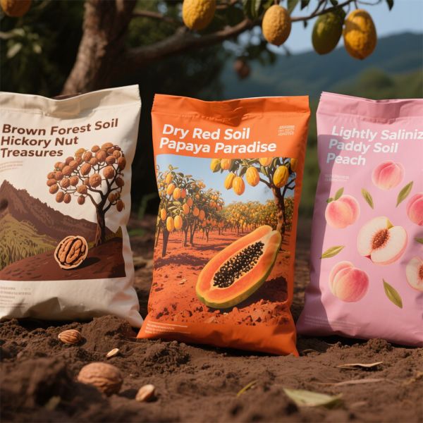 Recyclable Custom Agricultural Soil Fertilizer Packaging Bag with PET VMPET PE Material Structure Flat Bottom Heat Sealed