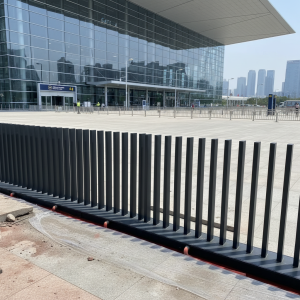 304+Q235 Stainless Steel Fully Automatic Rising Bollard Fence Gate with IP68 Protection for Enhanced Security