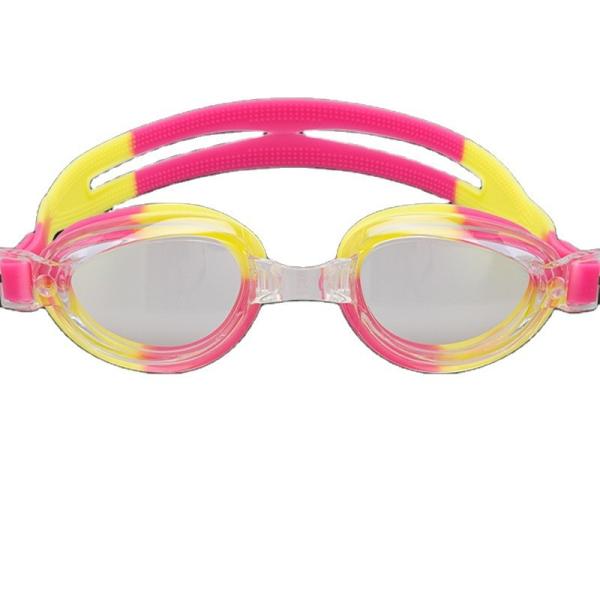 Double Layer Silicone Swim Goggles Aquatic Goggles With Colorful Lens