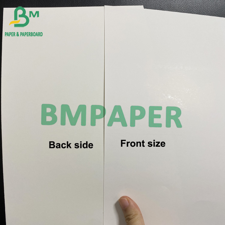 Frozen Food Grade White Paperboard 15g Single PE Coated Boards Customize Large Sheets Белый картон для замороженных продуктов питания 15 г Однотоннажные картонные доски с PE-покрытием