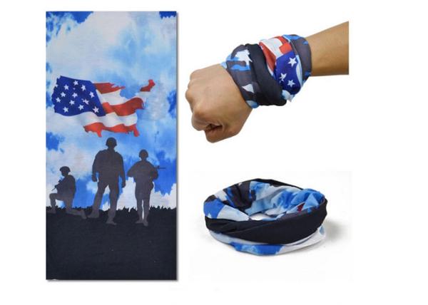 High Elastic  Tubular Headwear American Soldiers Design Good Air Permeability