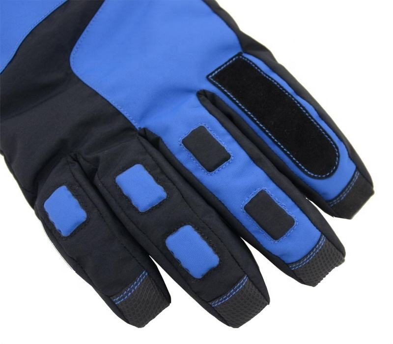 Outdoor Ski Hiking Gloves Windproof Water Repellent Nylon Back Cold Resistant Warm Winter Gloves for Adults
