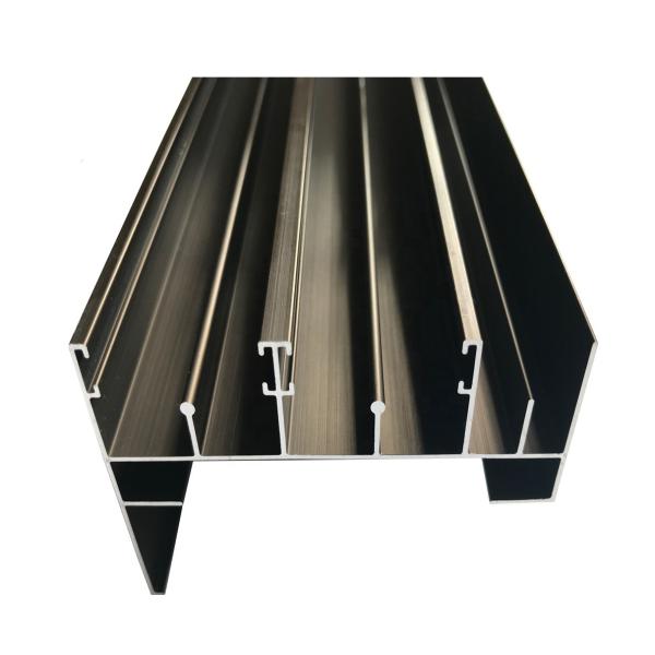 Electrophoresis 0.8mm Aluminum Profile System , 6063 T5 Stock Aluminum Extrusion Profiles