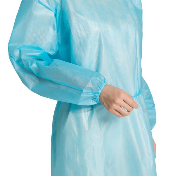 Waterproof  Water Resistant White Sterile Disposable Isolation Gowns Ppe Universal