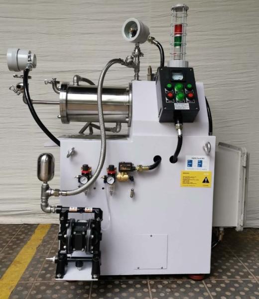 7.5kW  10L Ink Processing Horizontal Bead Mill 5L Small batch Pigment sand Grinder Machine