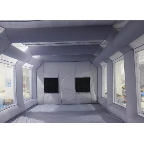 8m Oxford Cloth Inflatable Spray Booth With 4 Filters For Car Washing / Painting
