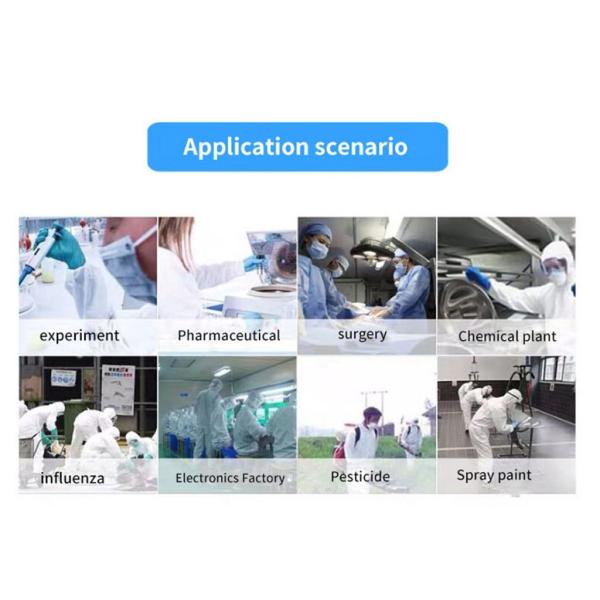 White Breathable NonWoven Earloops Disposable Beard Cover for Long Beard