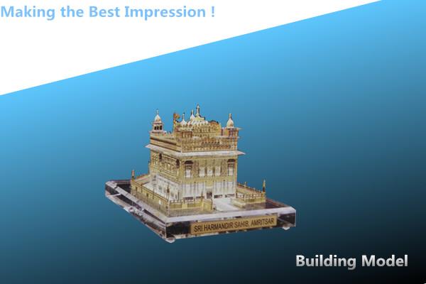 metal houses/crystal with metal building/metal house craft/metal building craft