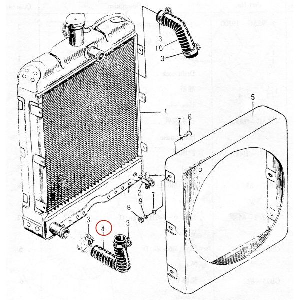 495AG-00002 Hose Intake for Diesel Engine Spare Part Made in China
