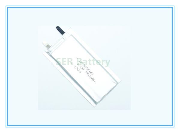 Bateria ultra fina ativa 3.0V 750mAh CP223565 Li da energia - MnO2 para o dispositivo etc.