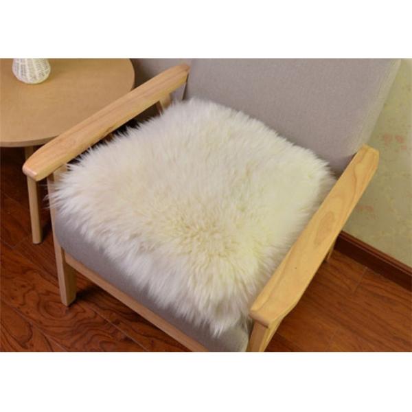 цвет сливк подушки сидения Ламбсвоол плюша роскоши 45*45км для домашнего украшения