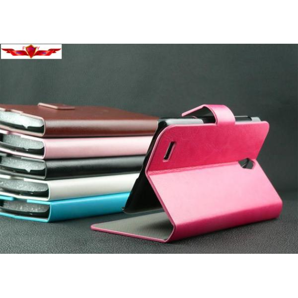 Dirtproof/Waterproof HUAWEI C8815 PU Wallet Cover Cases Accurate Holes Slot Multi Colors