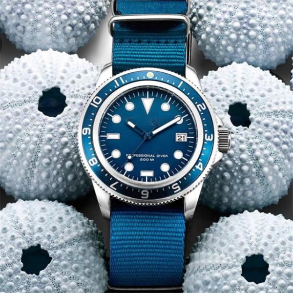 Круглый ремень нейлона наручных часов водолазов наручных часов 42mm ODM сетноой-аналогов