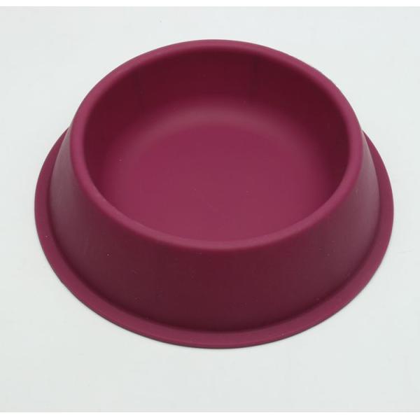 FDA Standard Red Plastic Pet Bowls / Dog Food And Water Bowl Food Grade