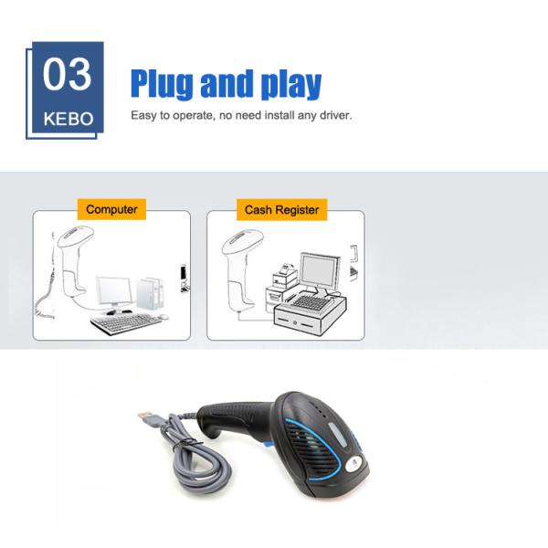 Kebo SK-3300 Cheap 2D QR code USB transmission mode Single line scanning Barcode scanner