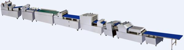 Bread Making Equipment Croissant Production Line With Coiling Mechanism Siemens Panel