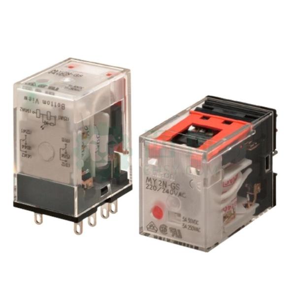 Relais de propósito geral OMRON MY2-GS 24VDC com resistência de bobina de 662 Ω Durável e confiável
