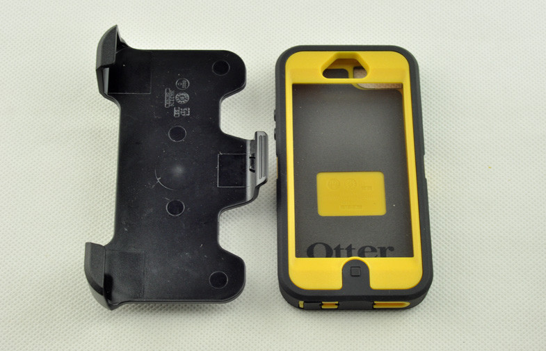 Outterbox For Iphone 5 Hard Shell Case , Multi Gold PC / TPE With 3 Layers