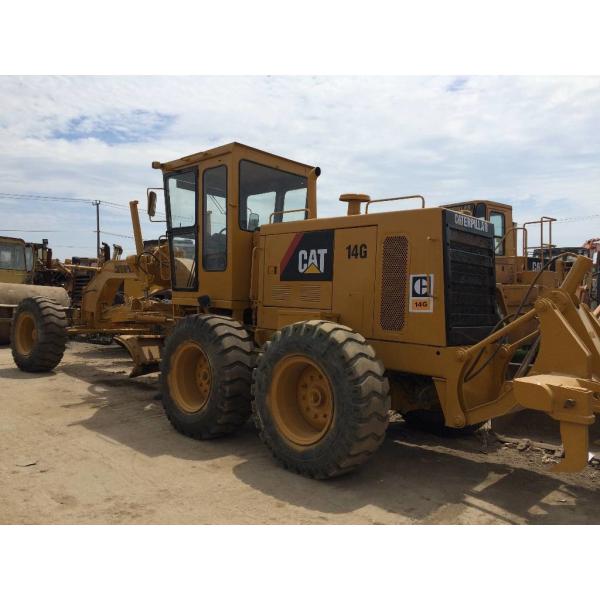 Original Engine Used Motor Grader CAT 14G 173HP For Precision Grading