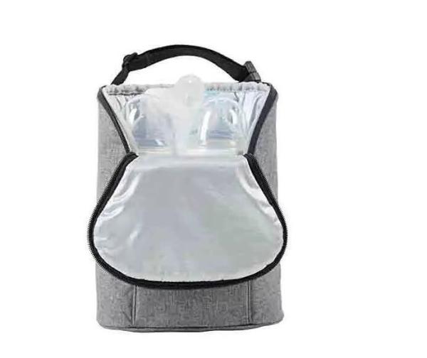 Premium Polyester Cooler Bag , Water Proof Insulated Milk Bottle Bag