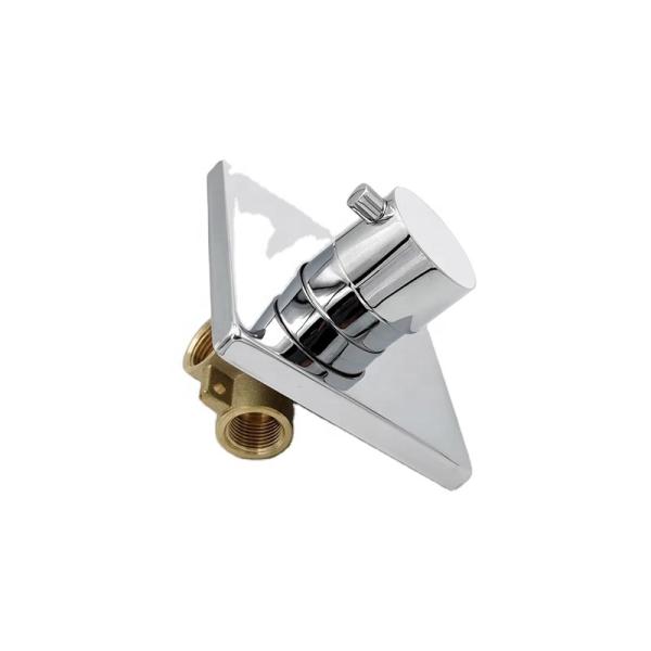 Control Function Bathroom Mixer Wall Mounted Round Brass Hot Cold Shower Bath Pressure Balance Shower Valve