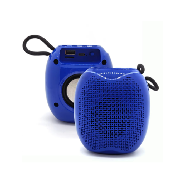 Mini Bluetooth 5.0 Speaker, 3W Portable Audio with Type-C Charging (Black/Red/Blue)