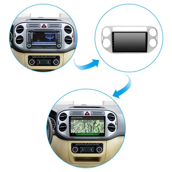HD Night Vision Astern Video Sat Nav With Bluetooth For Volkswagen TIGUAN  2010+