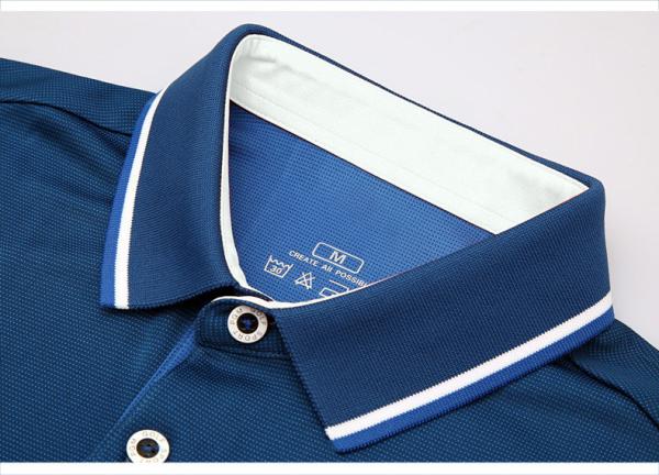 Lightweight Colorful Custom Work Polo Shirts Lightweight Quick Drying 120-220grams