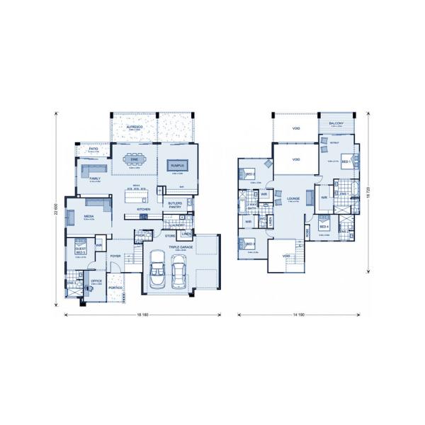 AS / NZS / USA Light Steel Frame House Prefabricated House Kits Prefab Houses
