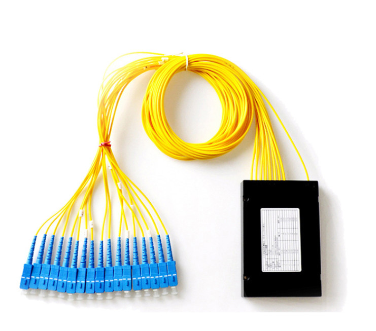 ABS 1*16 КЛАДУТ ПУТИ в коробку Splitter 1 ДО 128 PLC оптического волокна с соединителями SC/UPC
