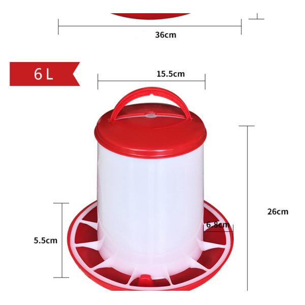 Poultry Houses Plastic 1.5kg Chicken Chick Feeder