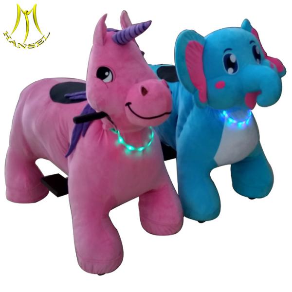 Hansel electric toy cars for kids plush toy rider coin animal for sale